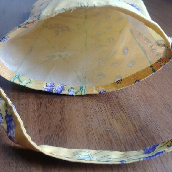 4/$20 Handmade little yellow purple lavender flower fabric bag - Picture 11 of 12